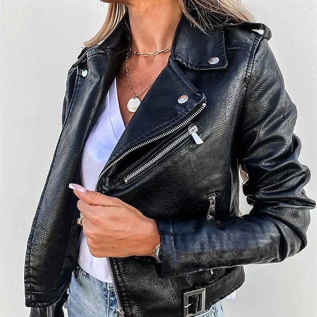 Women's Casual Jacket Warm Comfortable Zipper Pocket Fashion Outdoor Plain Going out Weekend Zipper Regular Lapel Regular Fit Long Sleeve Outerwear Black Wine Fall Winter