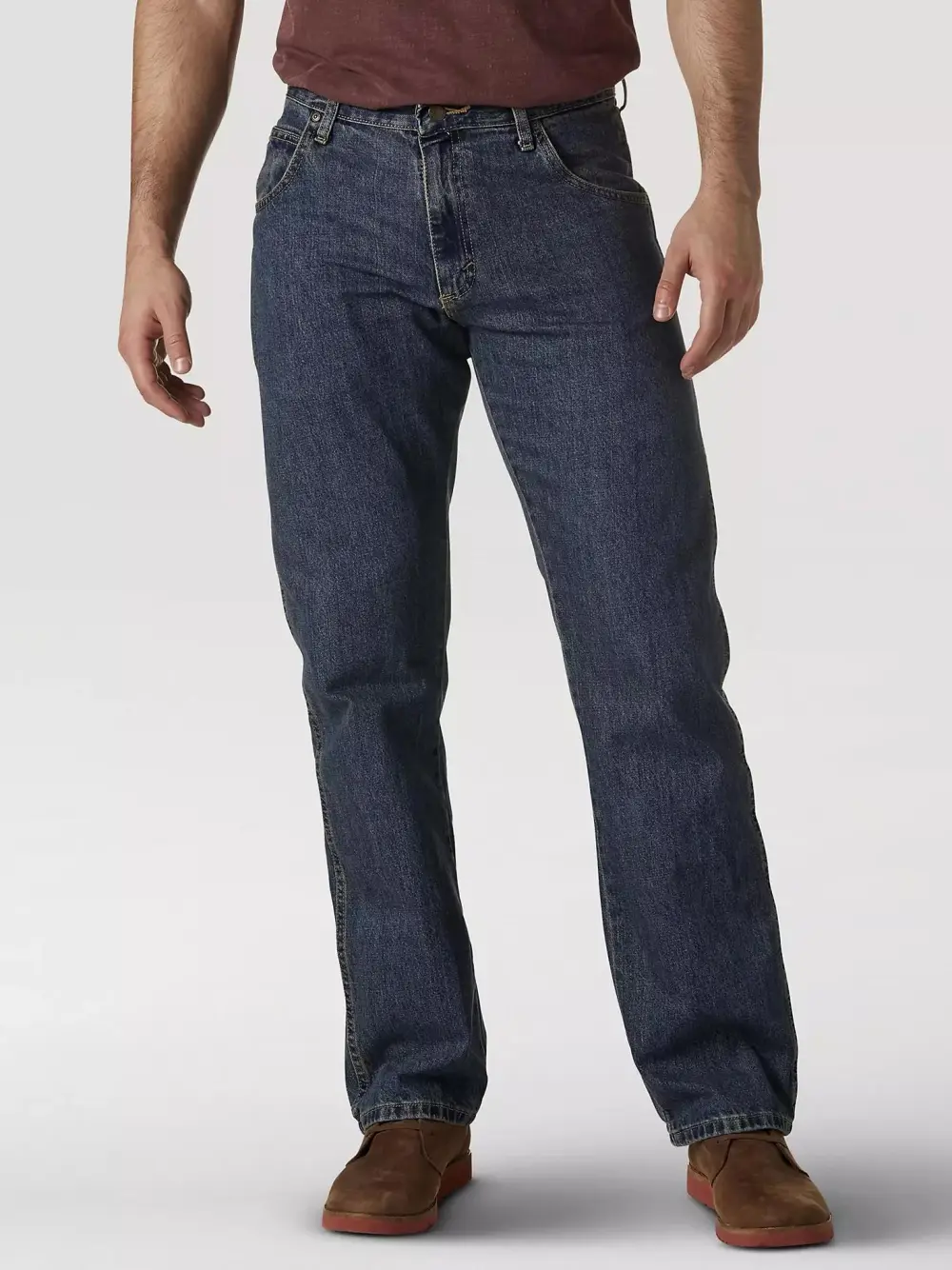 WRANGLER RUGGED WEAR RELAXED FIT MID RISE JEAN IN MEDITERRANEAN