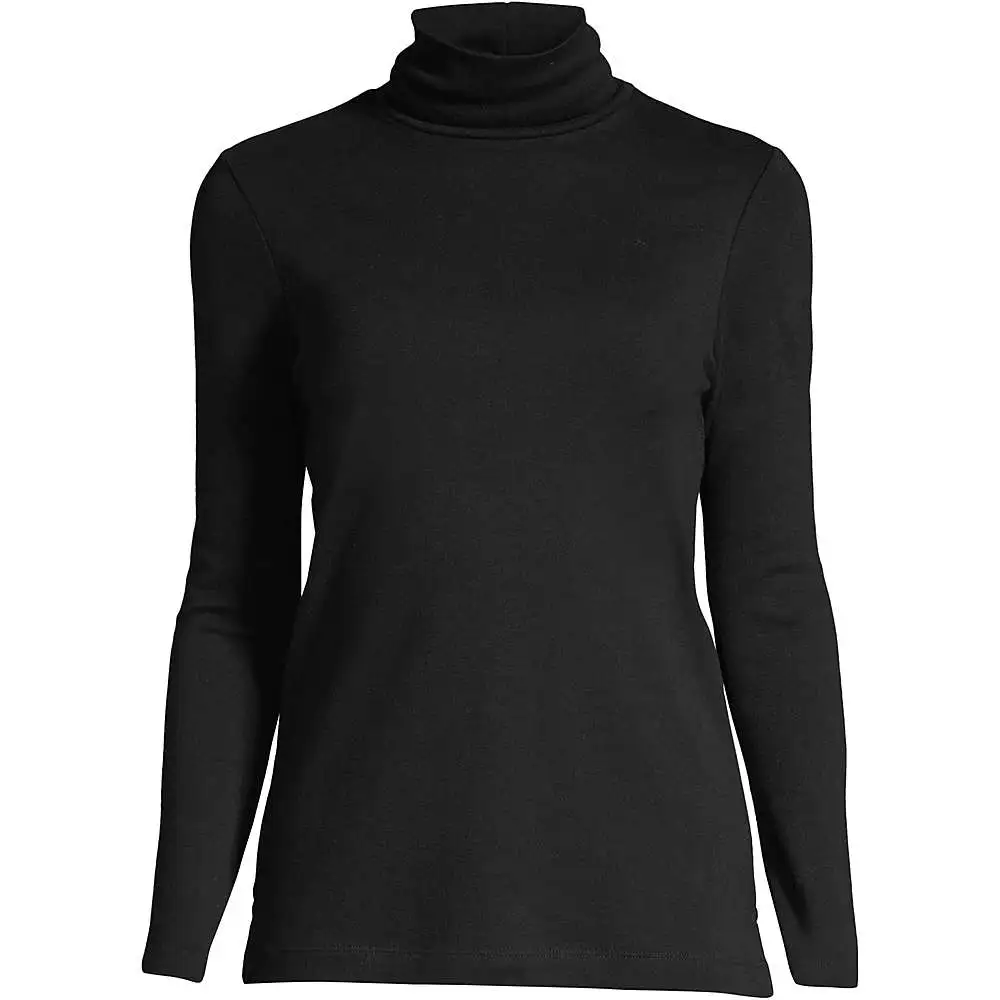 Women's Supima Cotton Fitted Long Sleeve Turtleneck