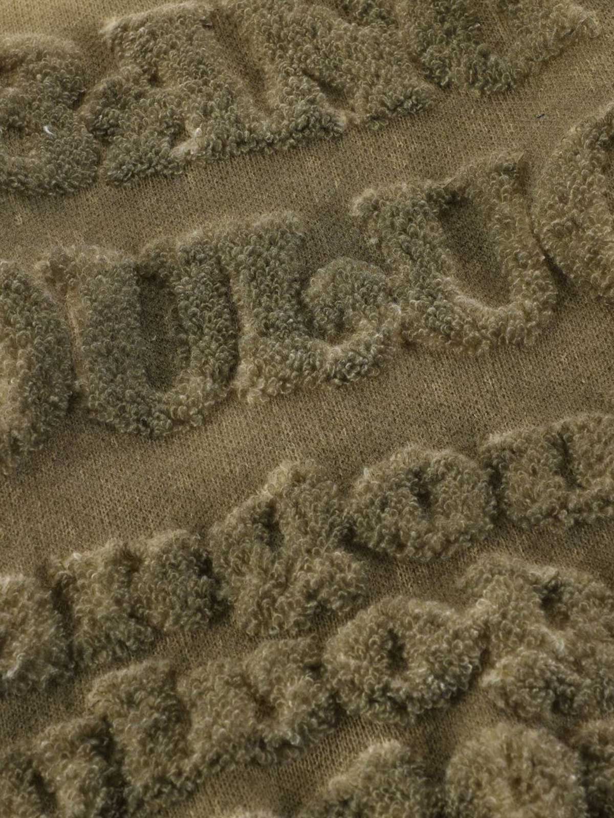 Retro Letters Jacquard Crew Neck Sweater
