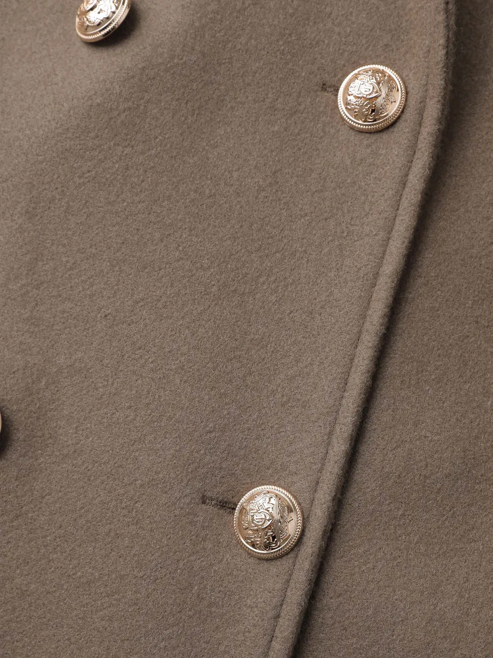 Double-Breasted Pockets Notched Lapels Coat