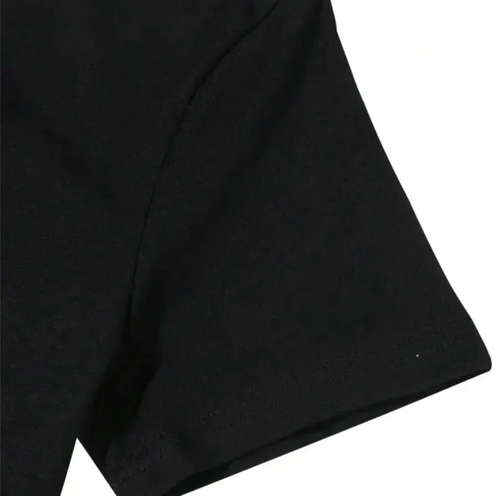 Happy Easter Printed Round Neck Short Sleeve T-Shirt