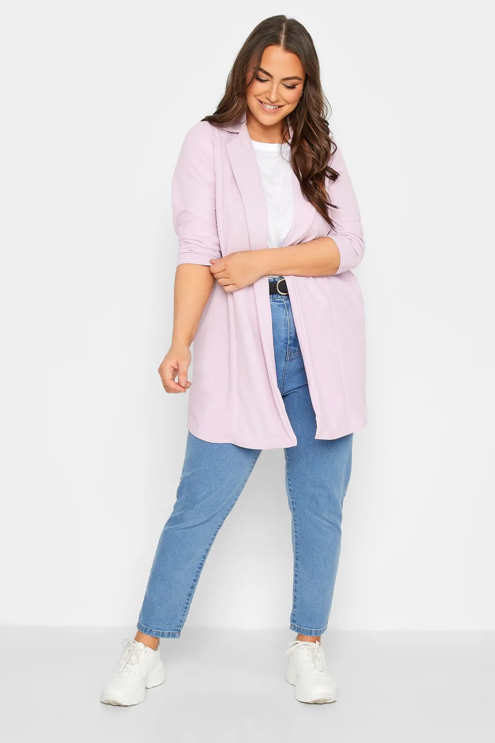 YOURS Curve Hot Pink Longline Blazer