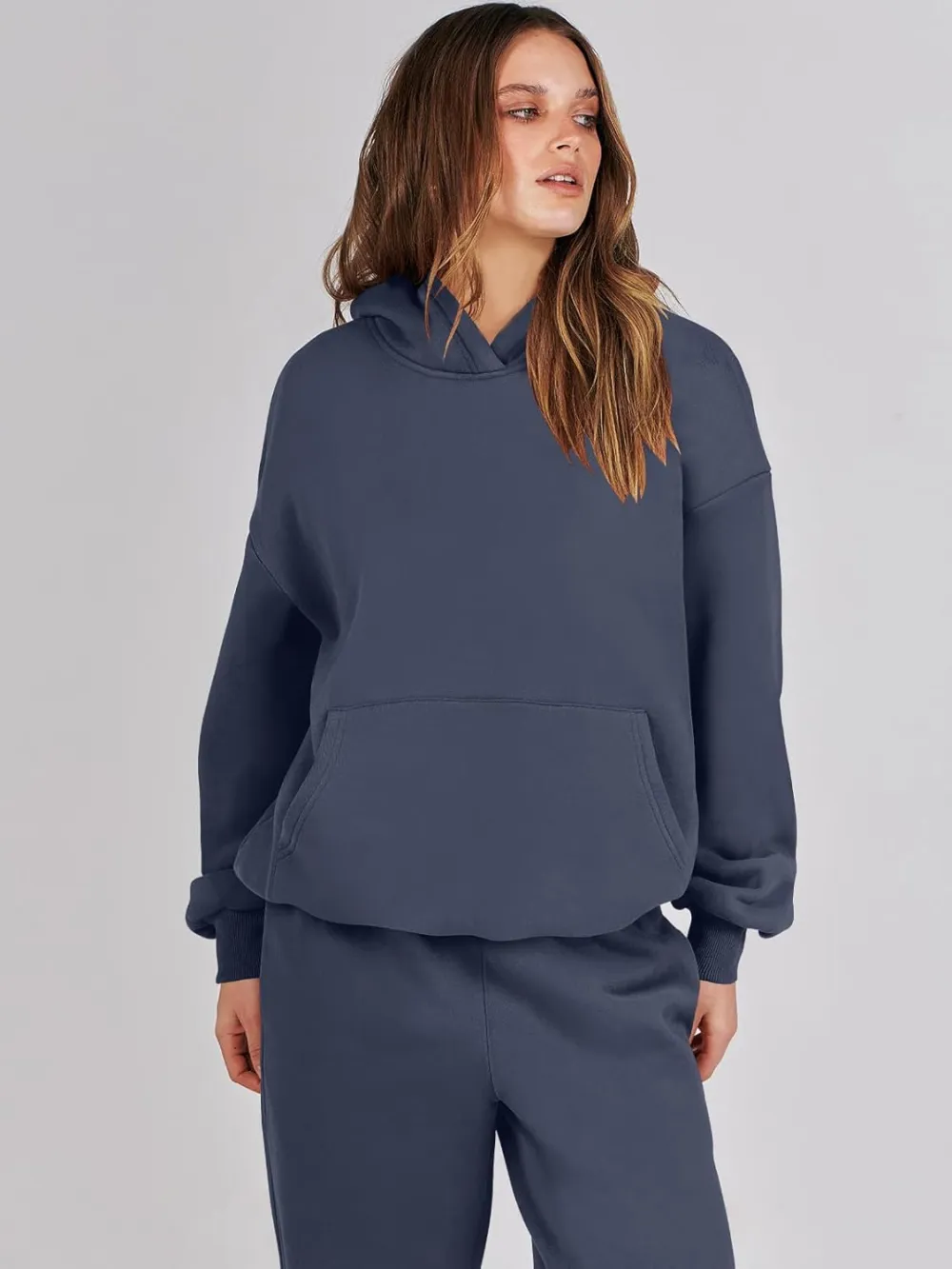 (Clearance Sale $1.99⚡) 2024 Women's Fall Oversized Casual Hoodie Two Piece Sweatshirt Jogging Pants Sweatshirt Set