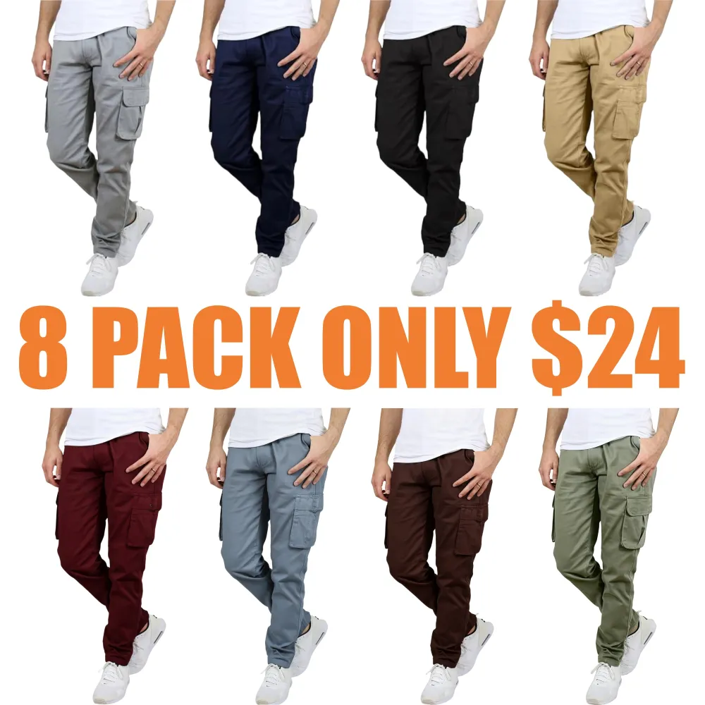 Men's Flex Stretch Cotton Cargo Pants