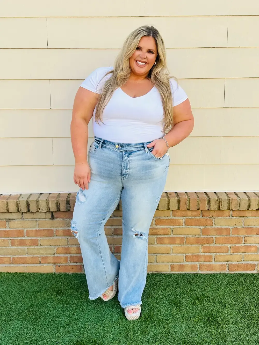 Judy Blue Look Good, Feel Better Flare Jeans