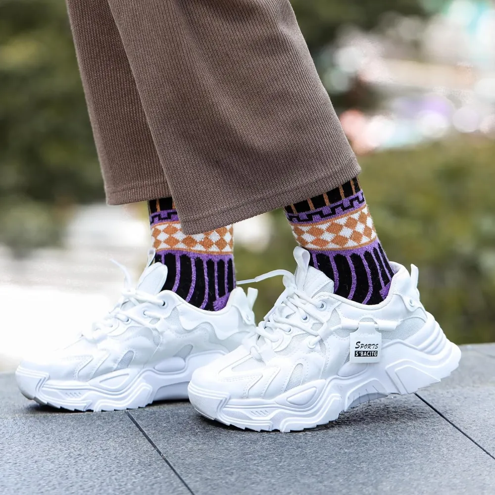Clothirily Wool Socks- Thick Soft Wool Socks for Women, Vintage Warm Womens Wool Socks, Winter Warm Boot Socks for Women Men