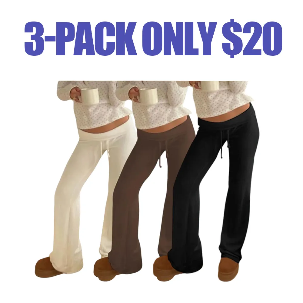 Women's Solid Adjustable Drawstring Waist Straight Leg Pants, Minimalist Flattering Pants for Women, Fashion Casual Chic Fitted Drop Waist Trousers for Daily Outdoor Casual Wear