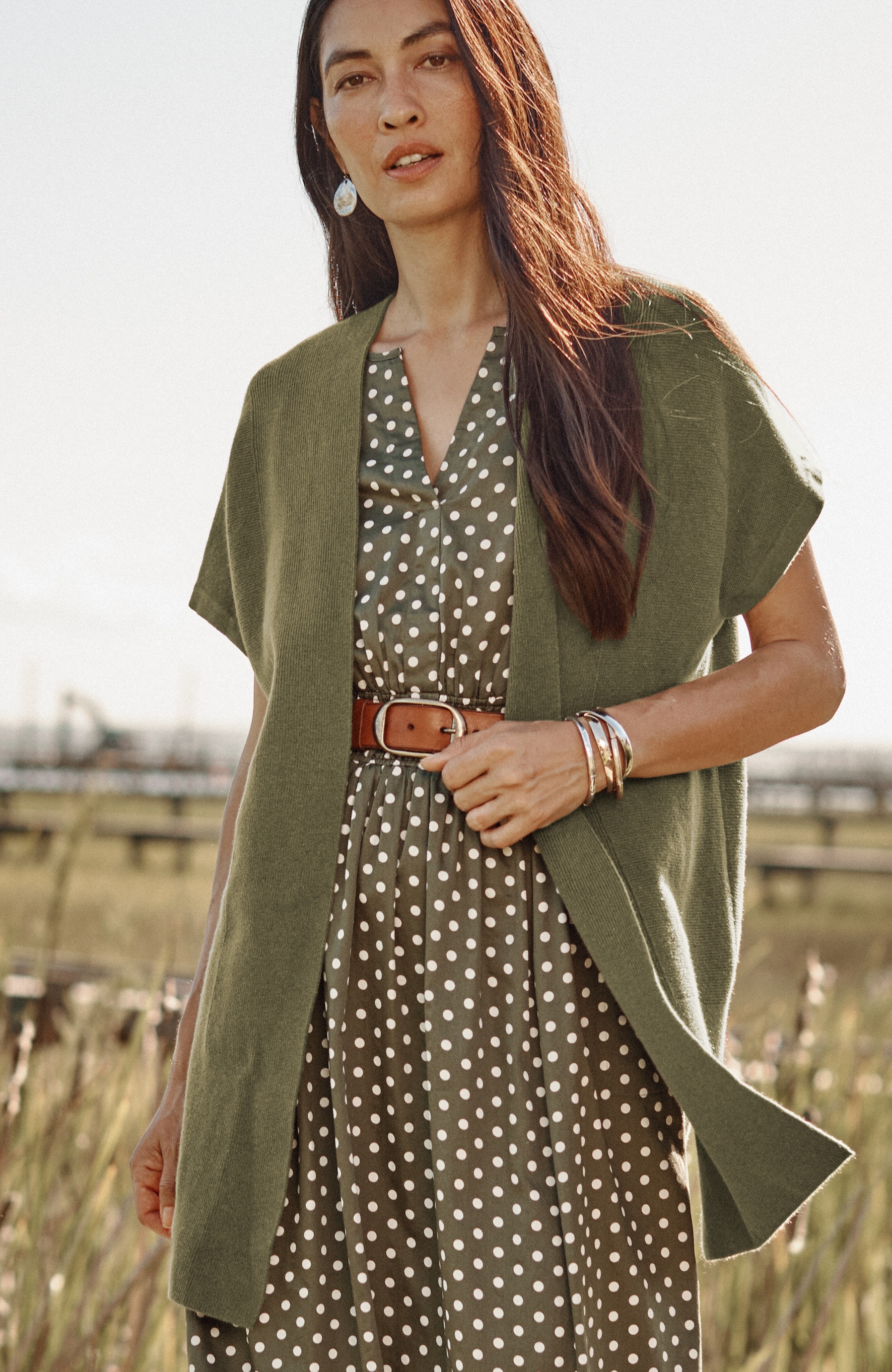 Mixed-Texture Gilet