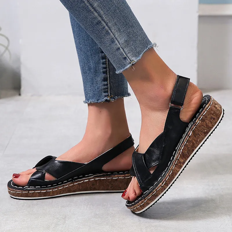 Comfortable wedge sandals