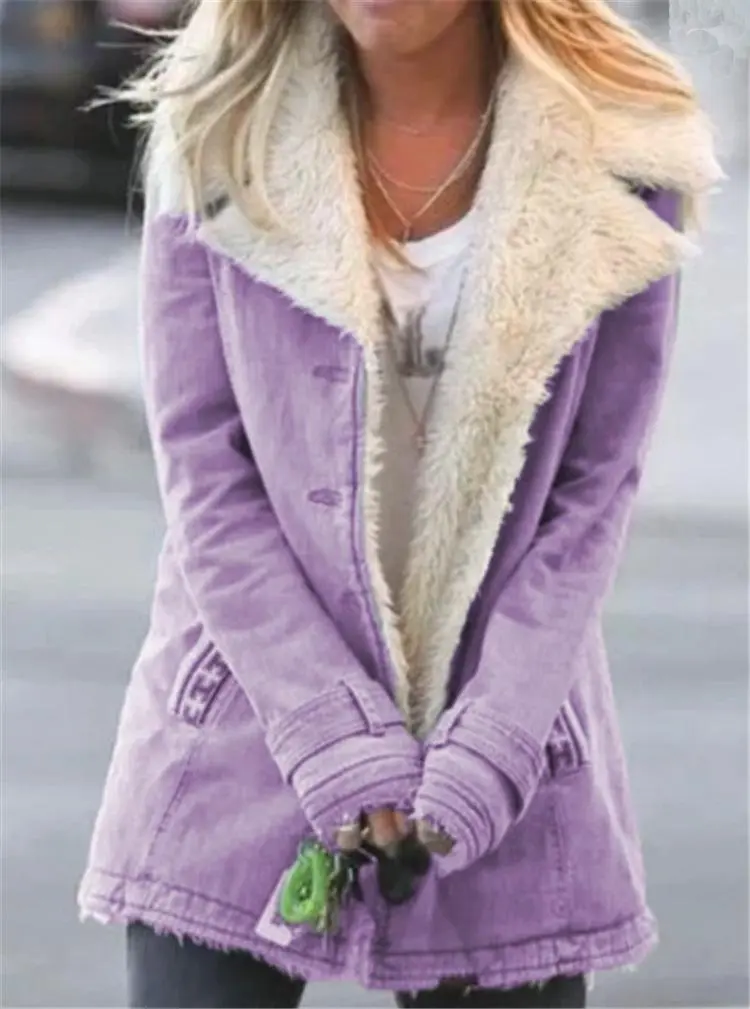 [CLEARANCE SALE]Fashion  thick warm cotton padded jacket coat