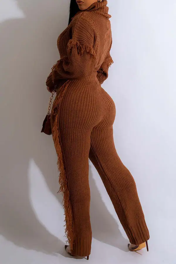  Smart Tassel Pant Suit