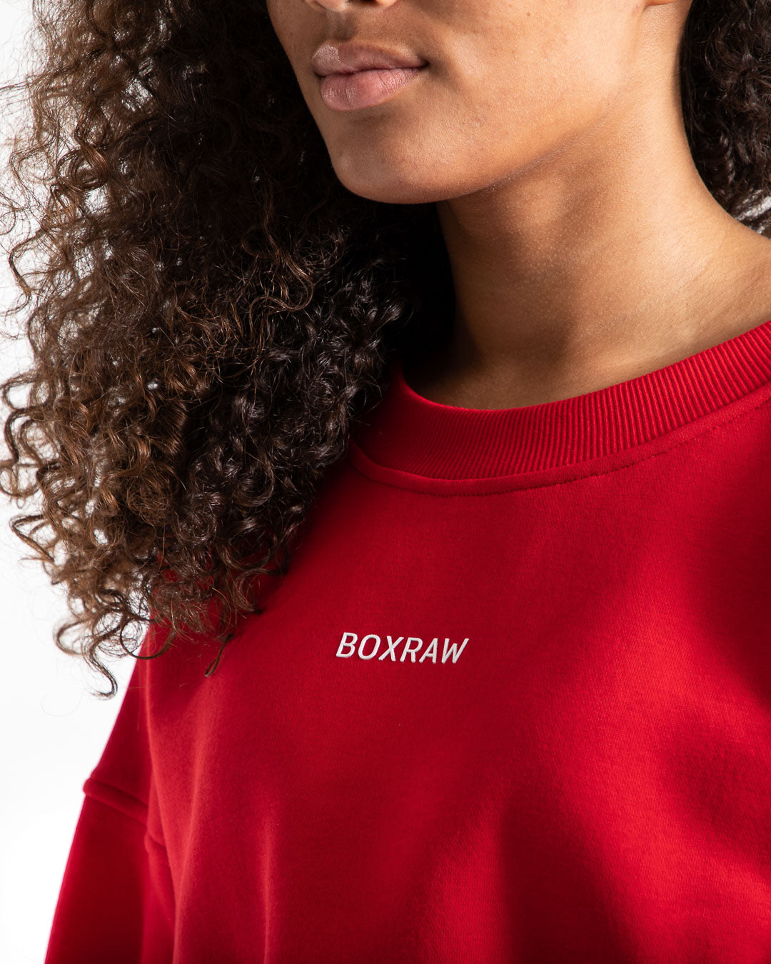 Johnson Cropped Sweatshirt - Red