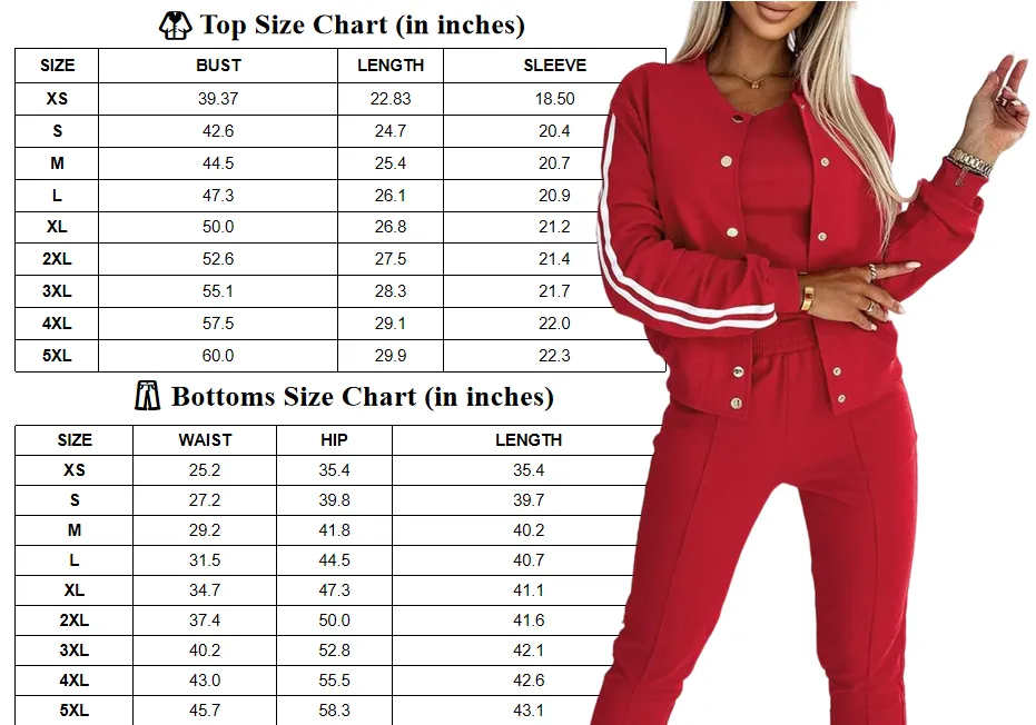 2025 Women's 3 - Piece Tracksuit: Tank Top, Button Jacket, Cuffed Pants