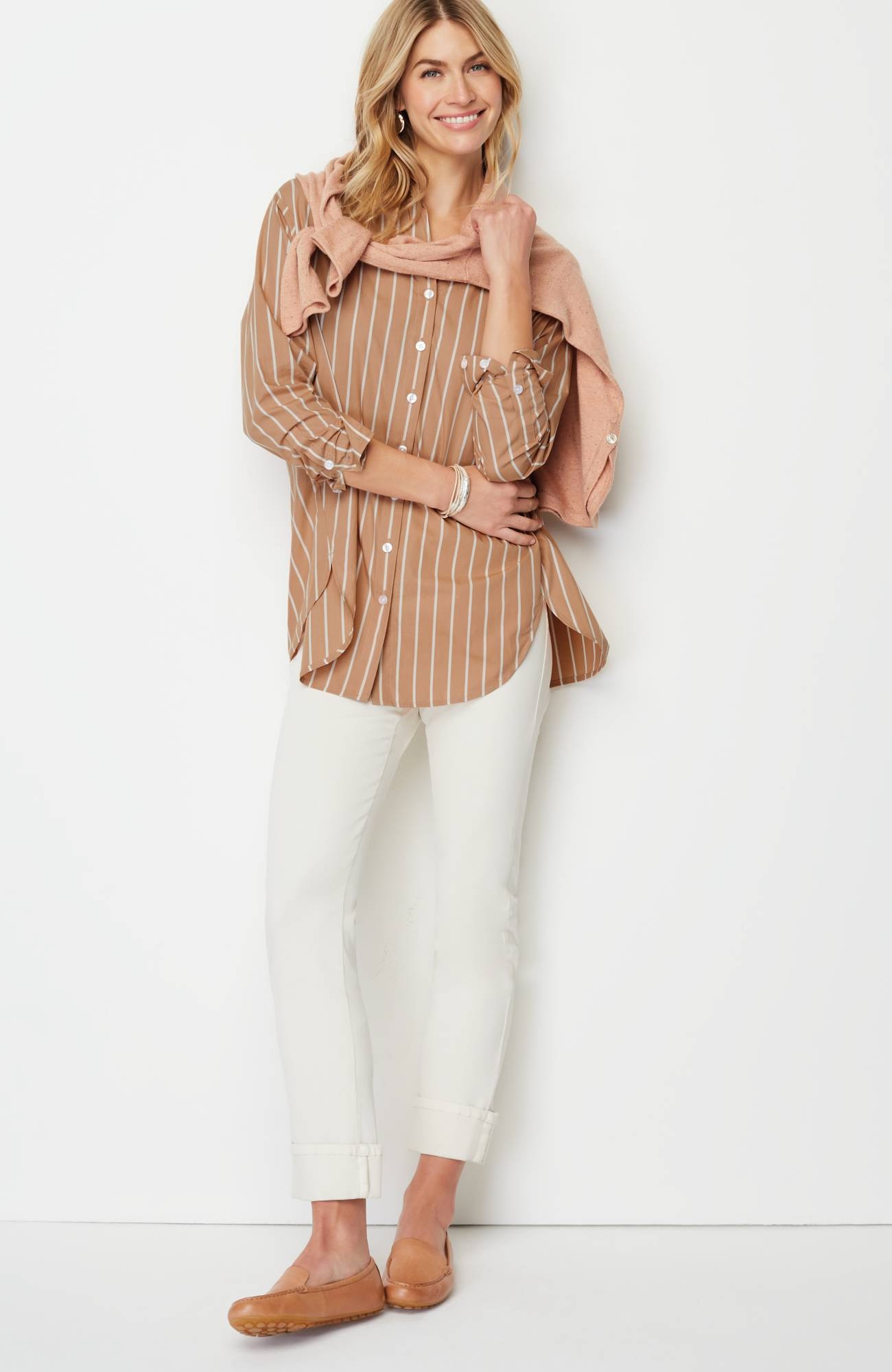 Oversized Cotton Poplin Tunic