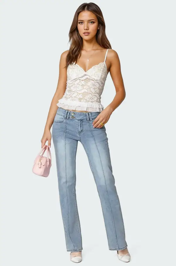 Torin Sheer Lace Tank Top