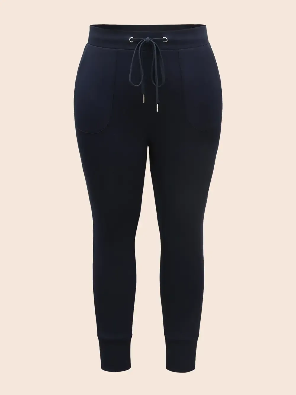 Mid Rise Drawstring Pocket Leggings