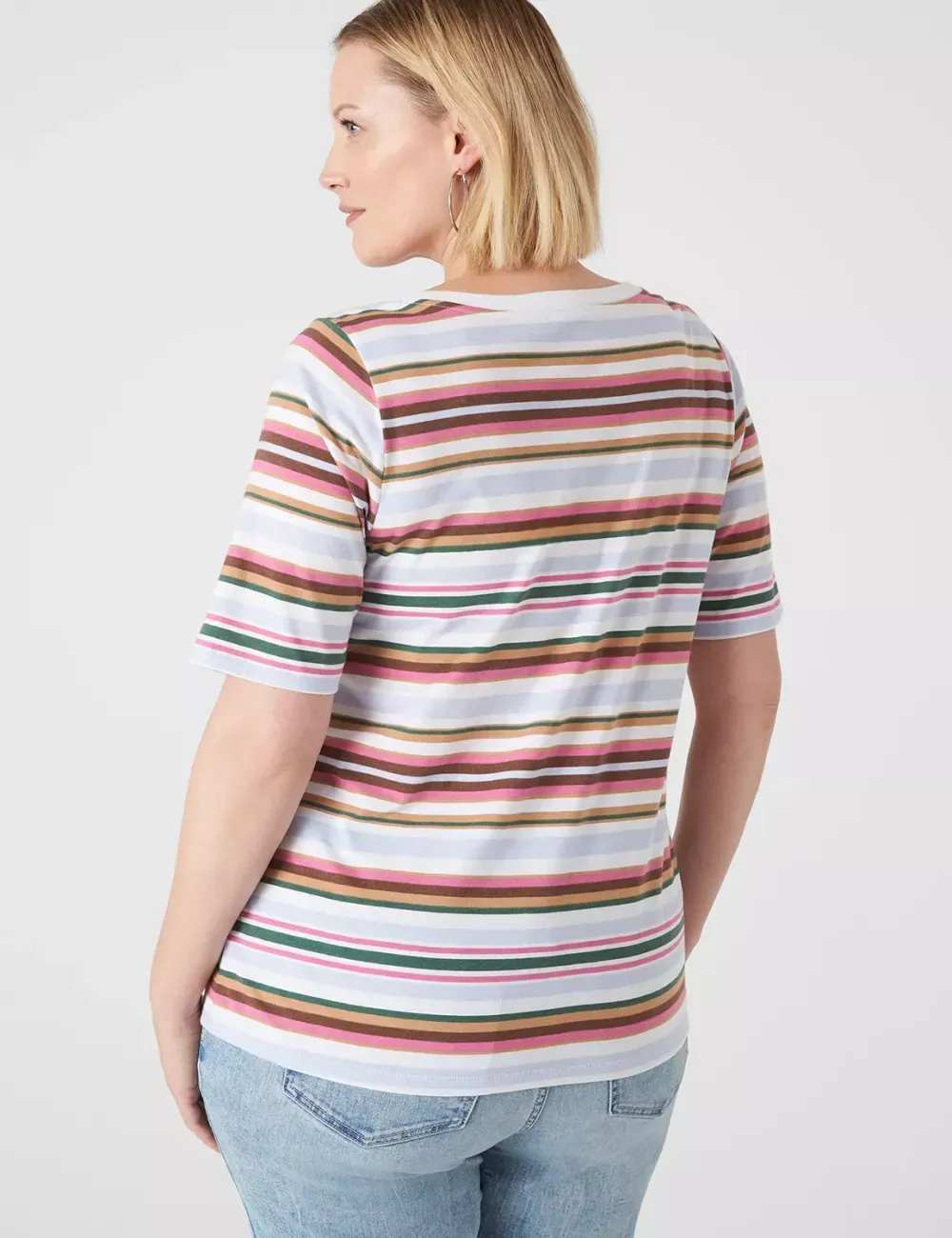 Modern Perfect Sleeve V-Neck Tee