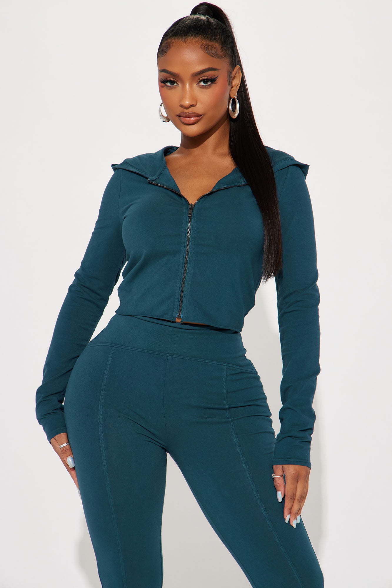 Need Me Vintage Wash Pant Set - Teal