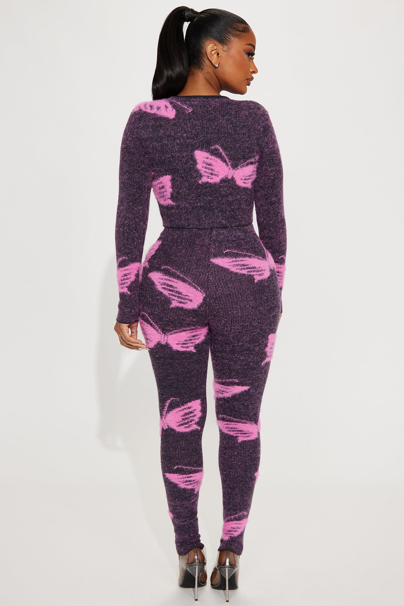 Butterfly Dreams Legging Set - Pink/combo
