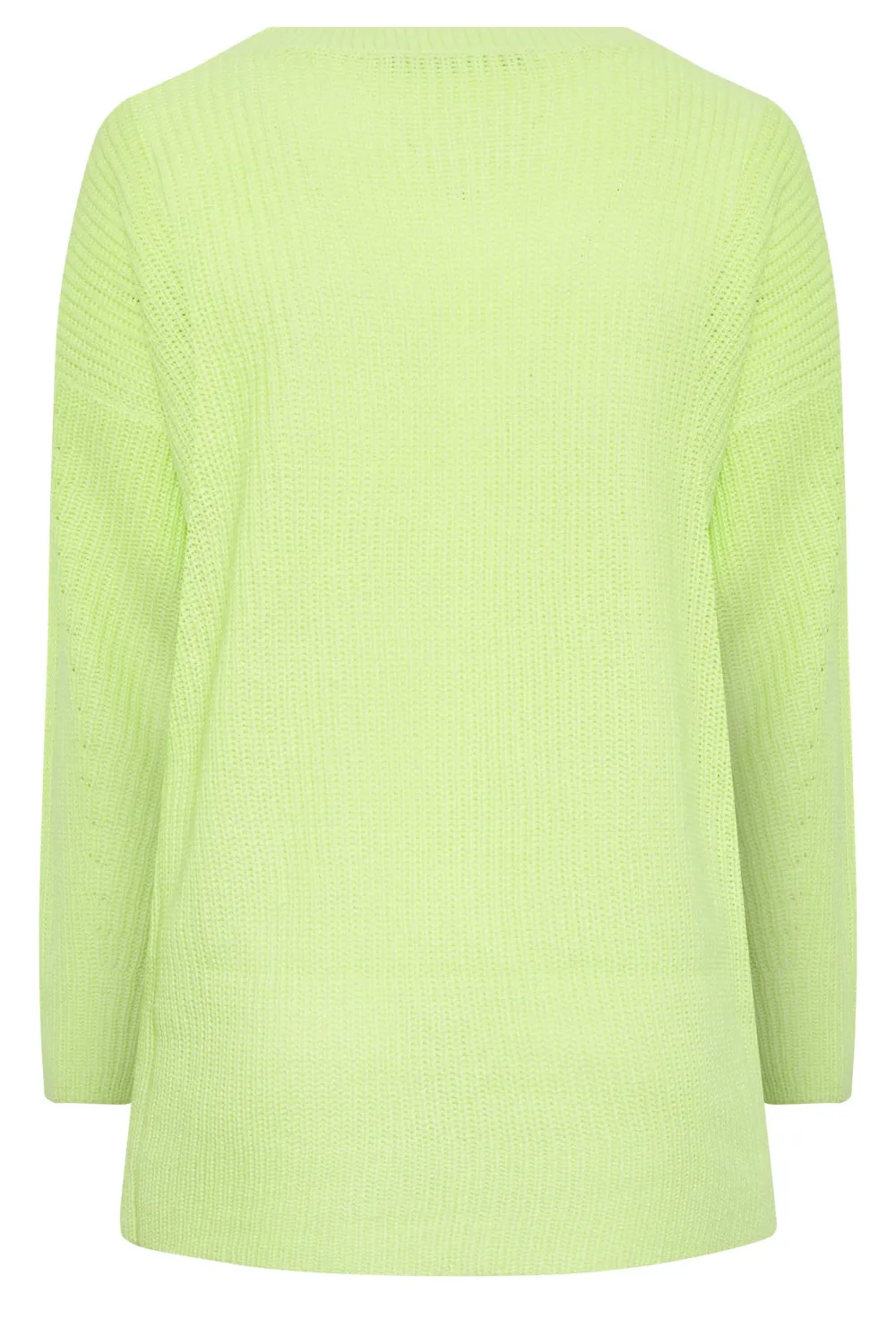 YOURS Curve Grey Stripe Ribbed Knit Jumper