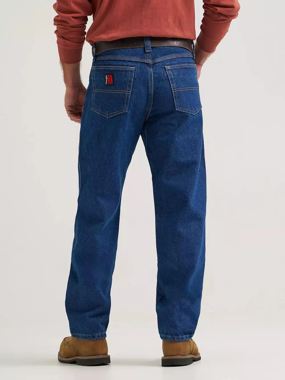 WRANGLER RIGGS WORKWEAR FIVE POCKET JEAN IN ANTIQUE INDIGO