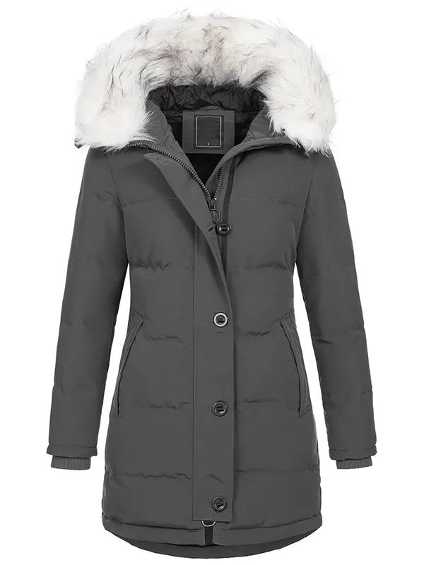 Designer women's winter coat parka