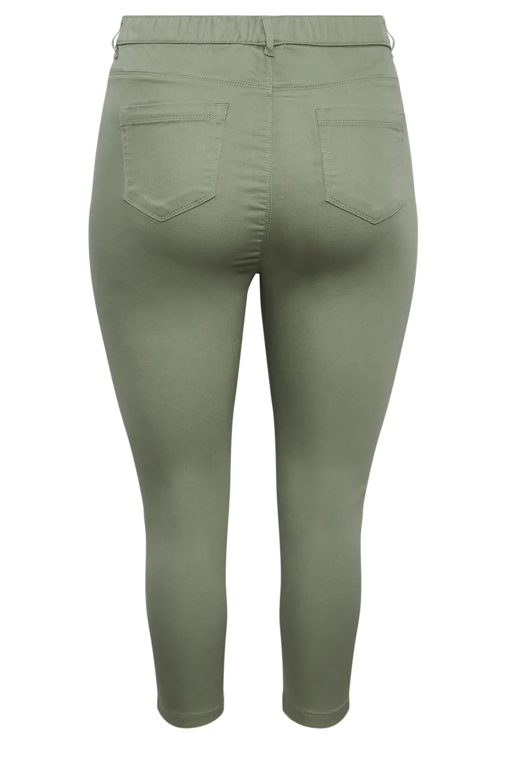 YOURS Curve Rose Pink Cropped Stretch GRACE Jeggings