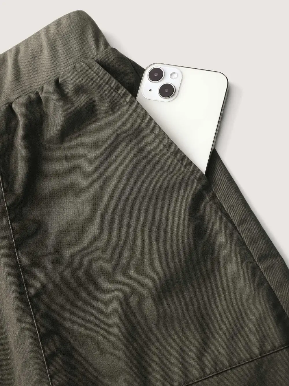 Vintage Thread Spliced Slit Midi Skirt