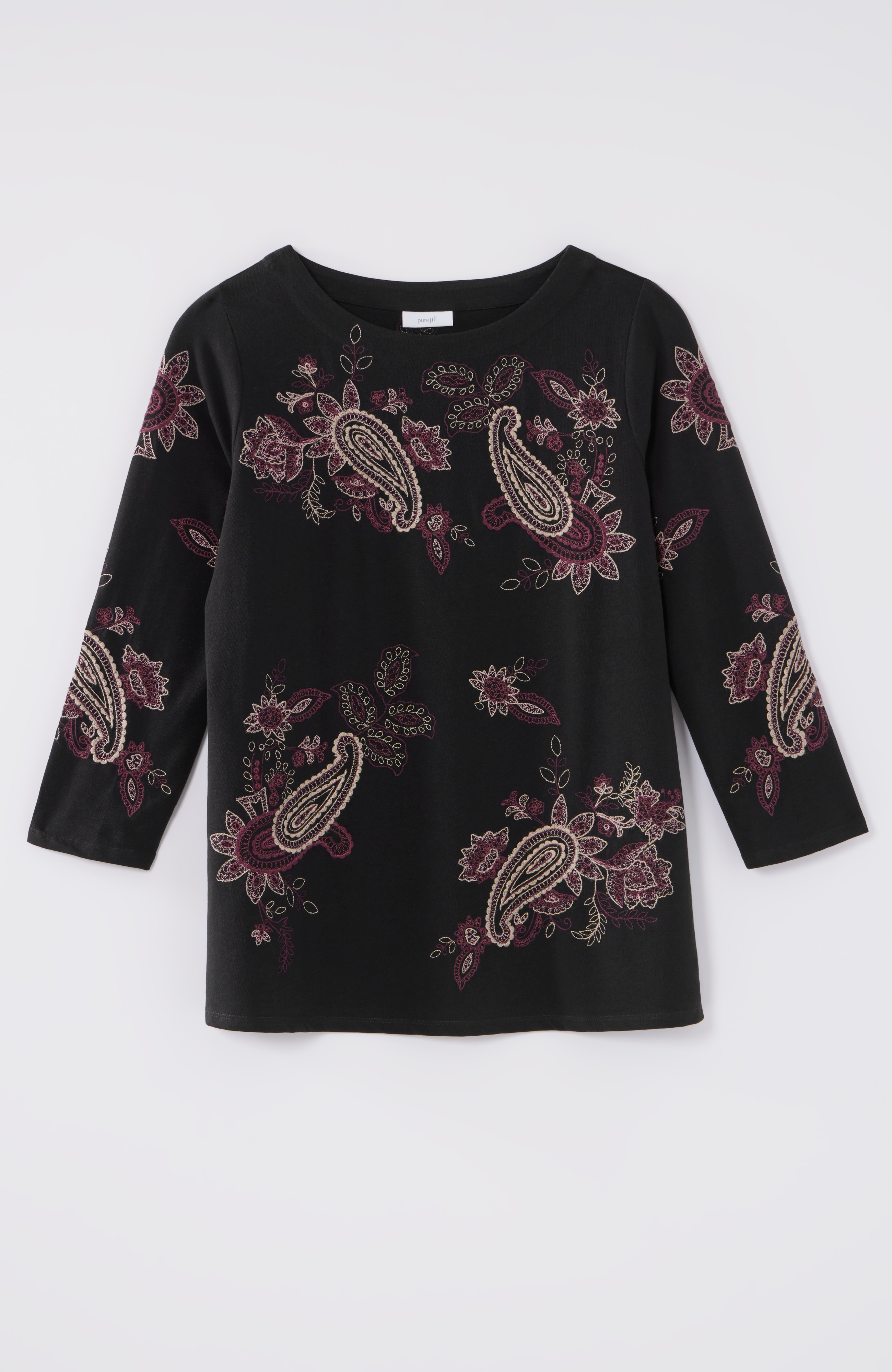 Pure Jill Allover Embroidered Top