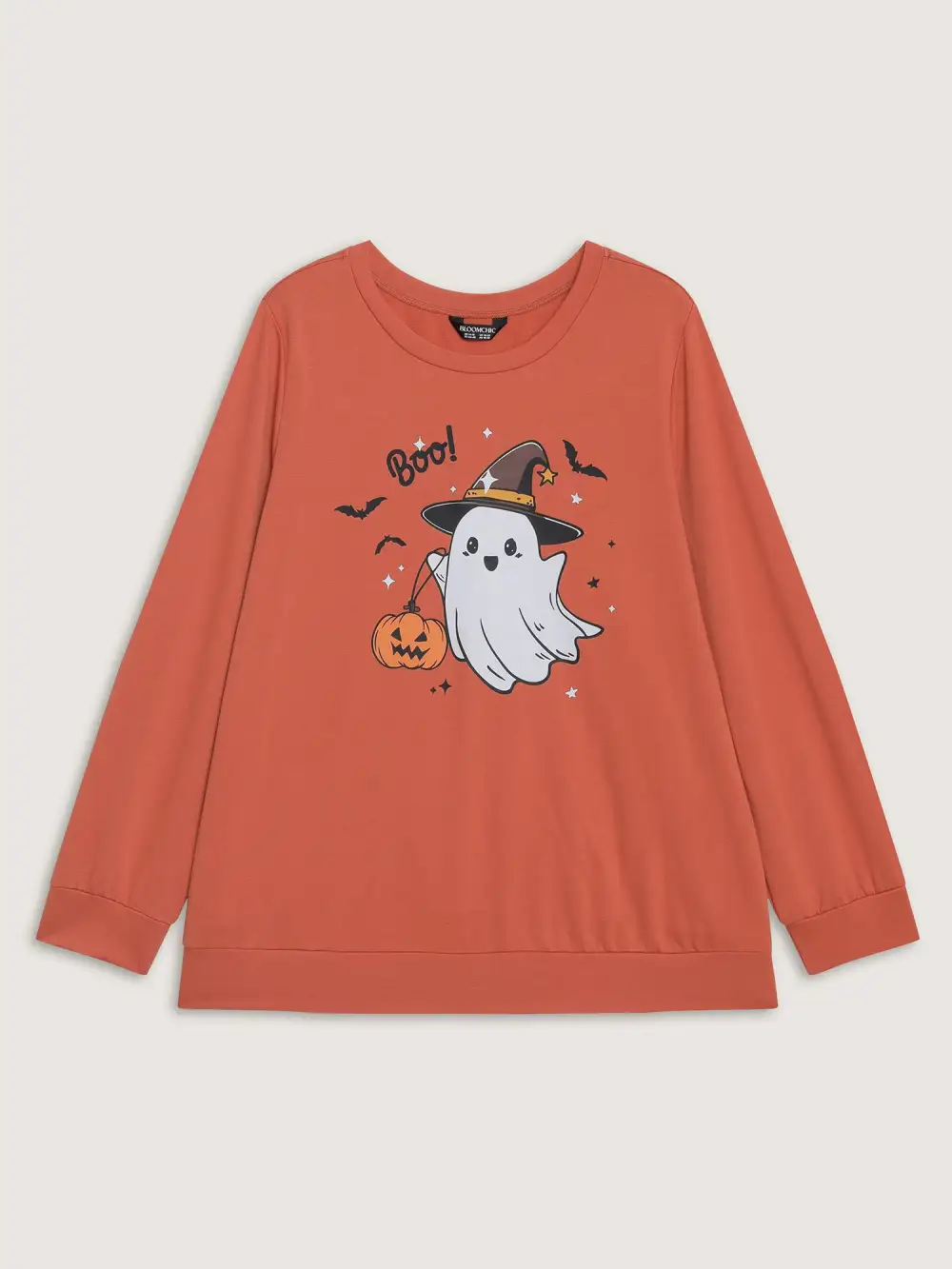 Cozy Hauntings Stretchy Hem Sweatshirt