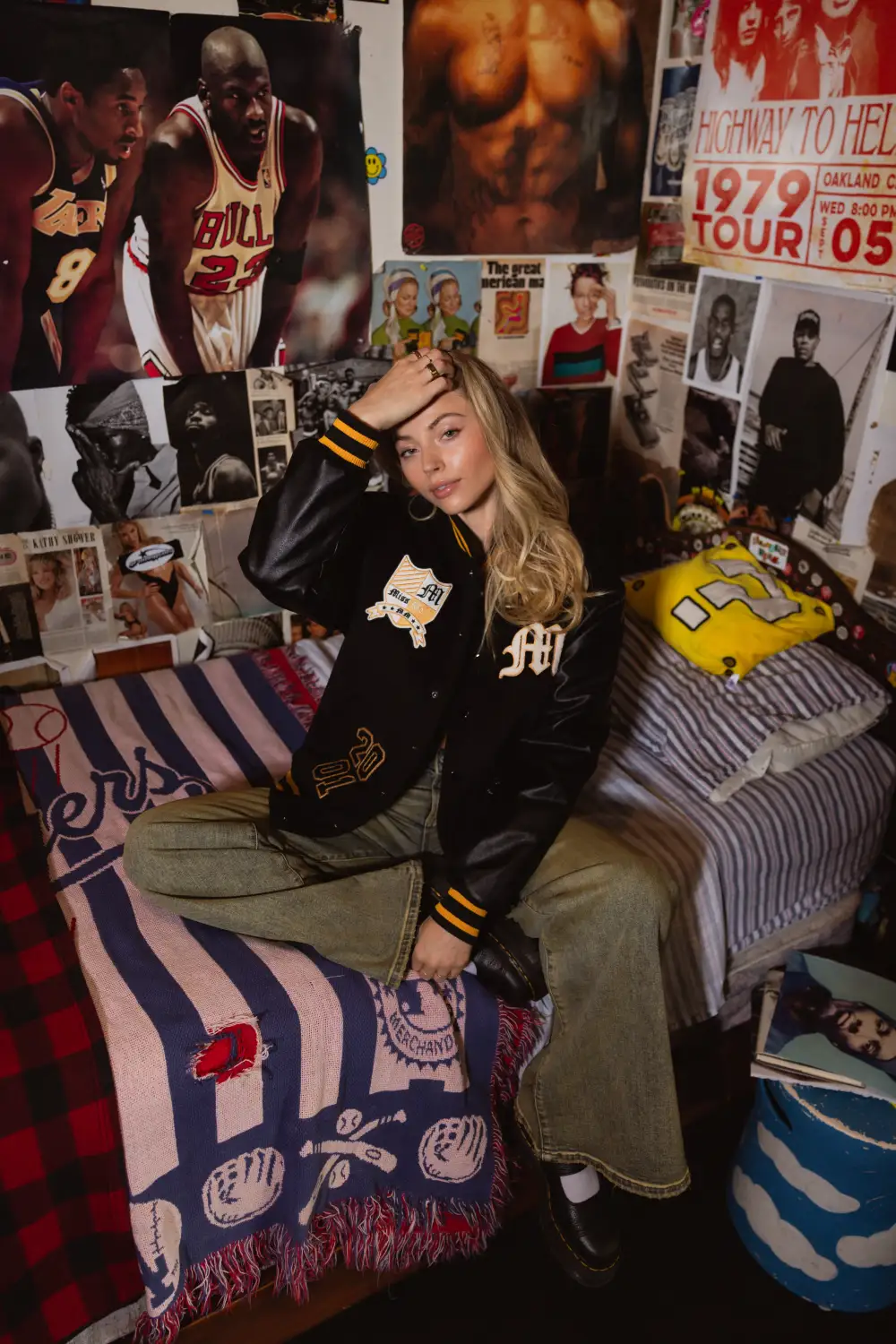 Nikkith Varsity Bomber Jacket