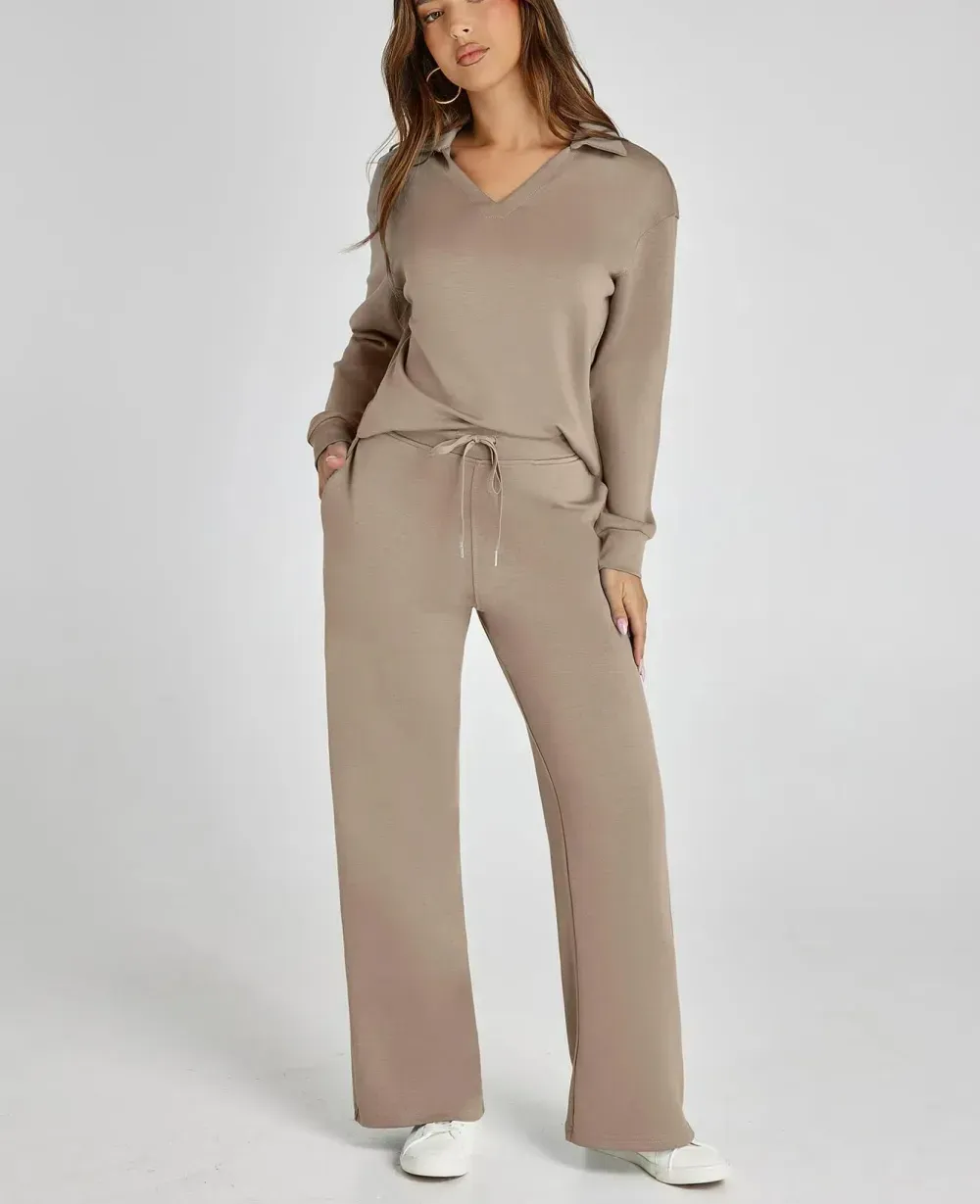 Women's 2 Piece Sets Outfits Casual Long Sleeve Sweatsuits  Sets (Same as in the video)