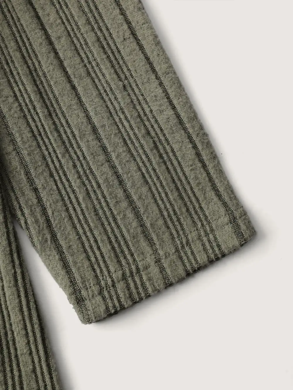 Textured Crossover Bodice Fitted T-Shirt