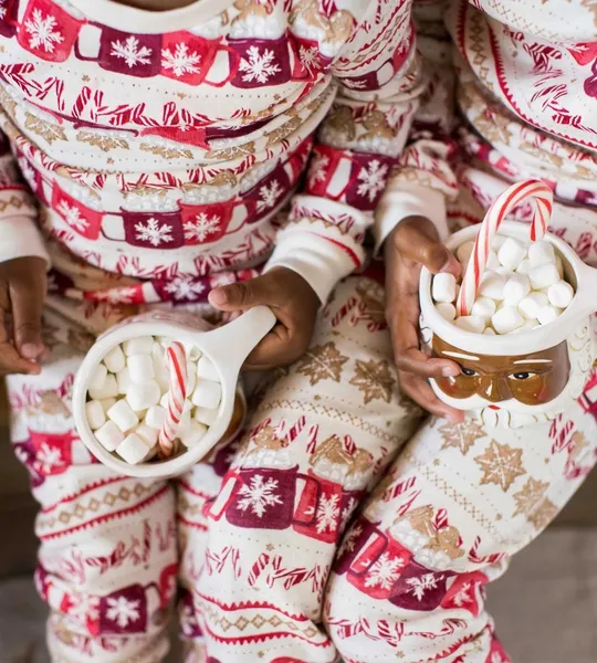 Guide My Sleigh Matching Organic Cotton Pajamas