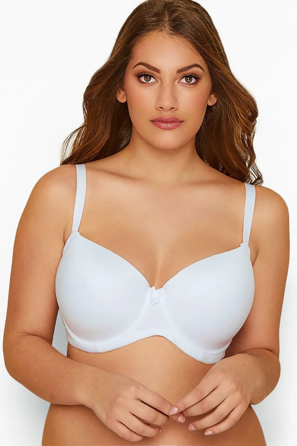 YOURS 2 PACK White & Black Moulded Underwired T-Shirt Bras