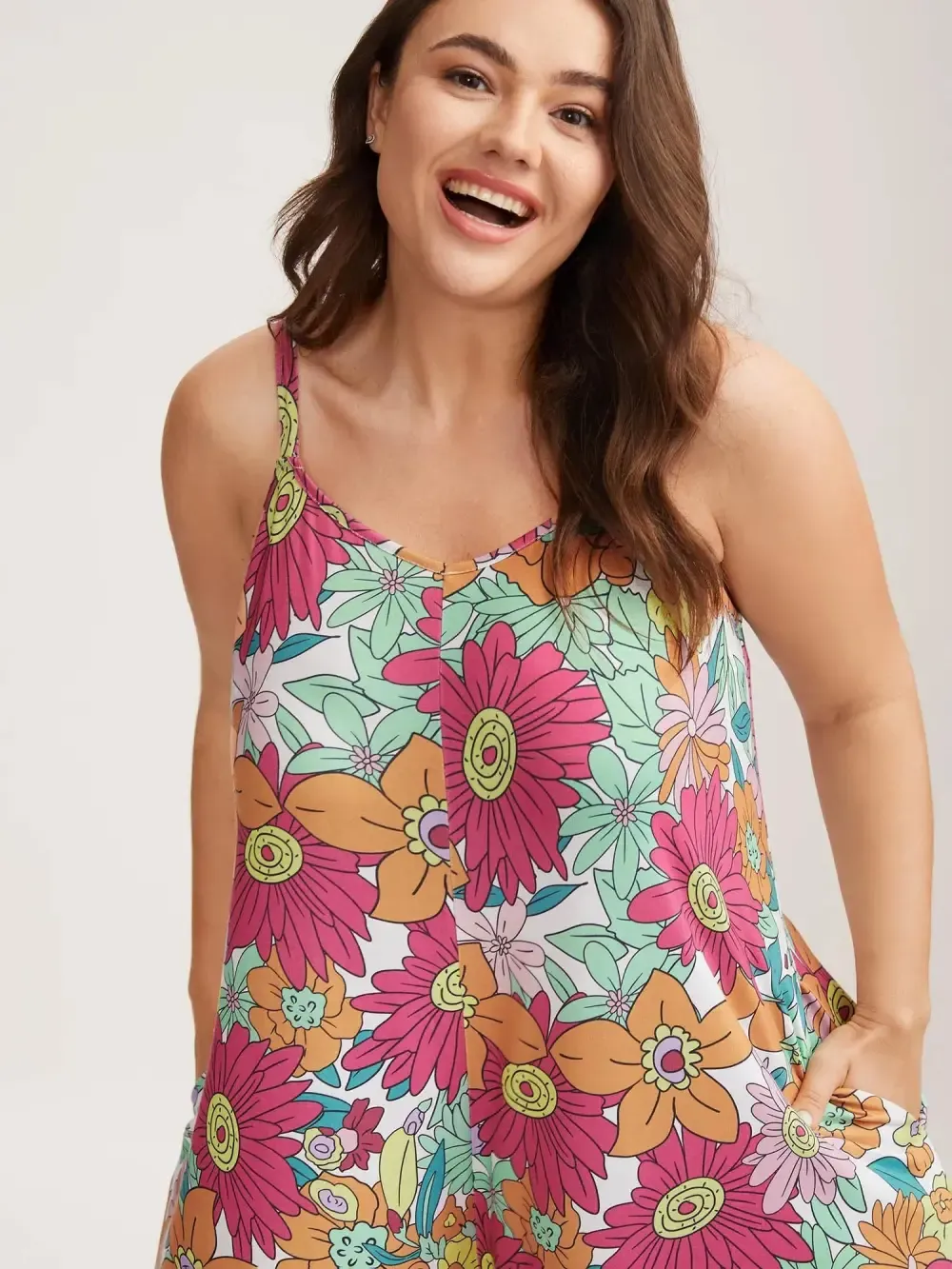 Vivid Groove Stretchy Adjustable Jumpsuit