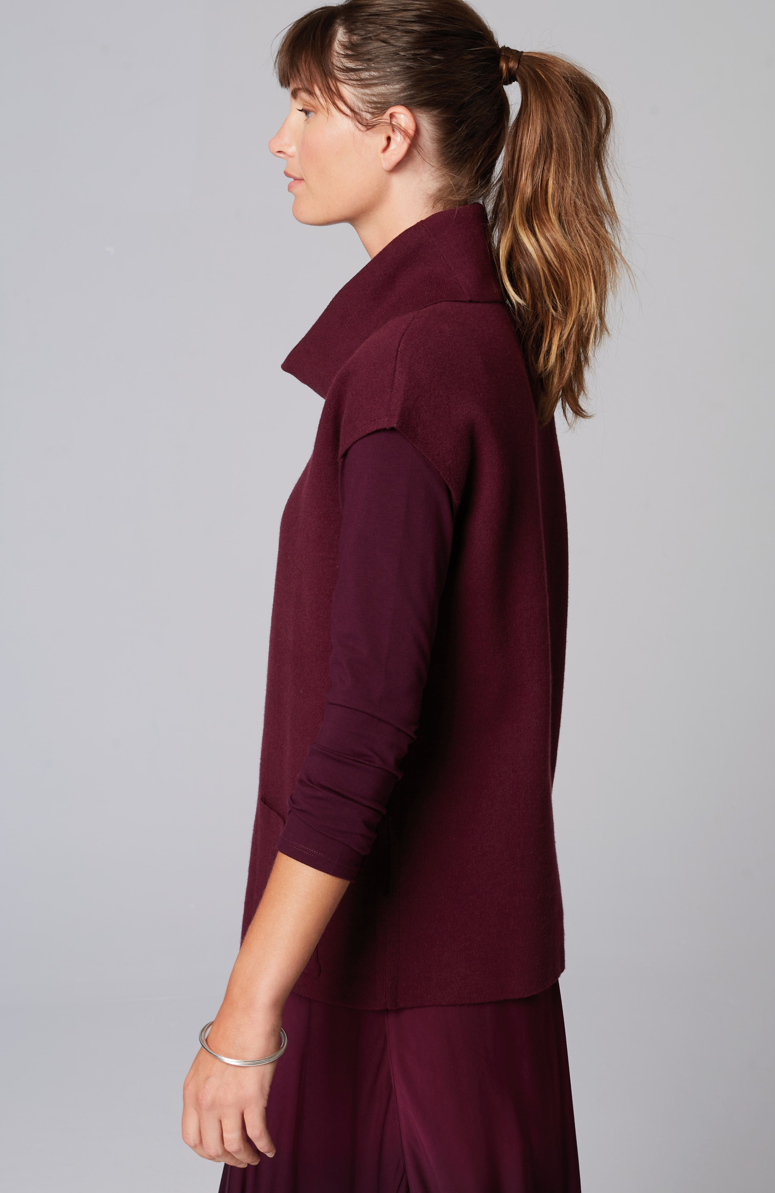 Pure Jill Double-Knit Sweater-Vest