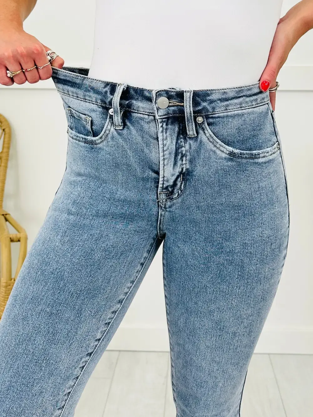 Can't Forget You Tummy Control Straight Jeans