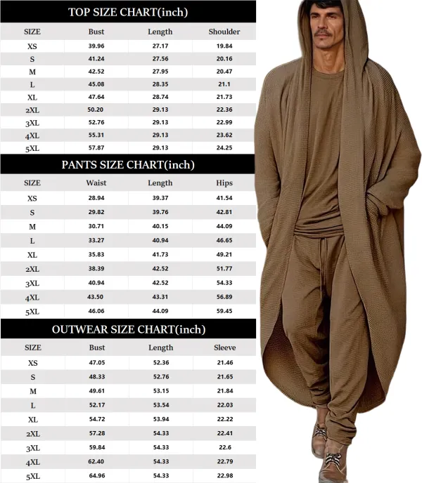 Men's Cozy Quiet Luxury 3-Piece Set