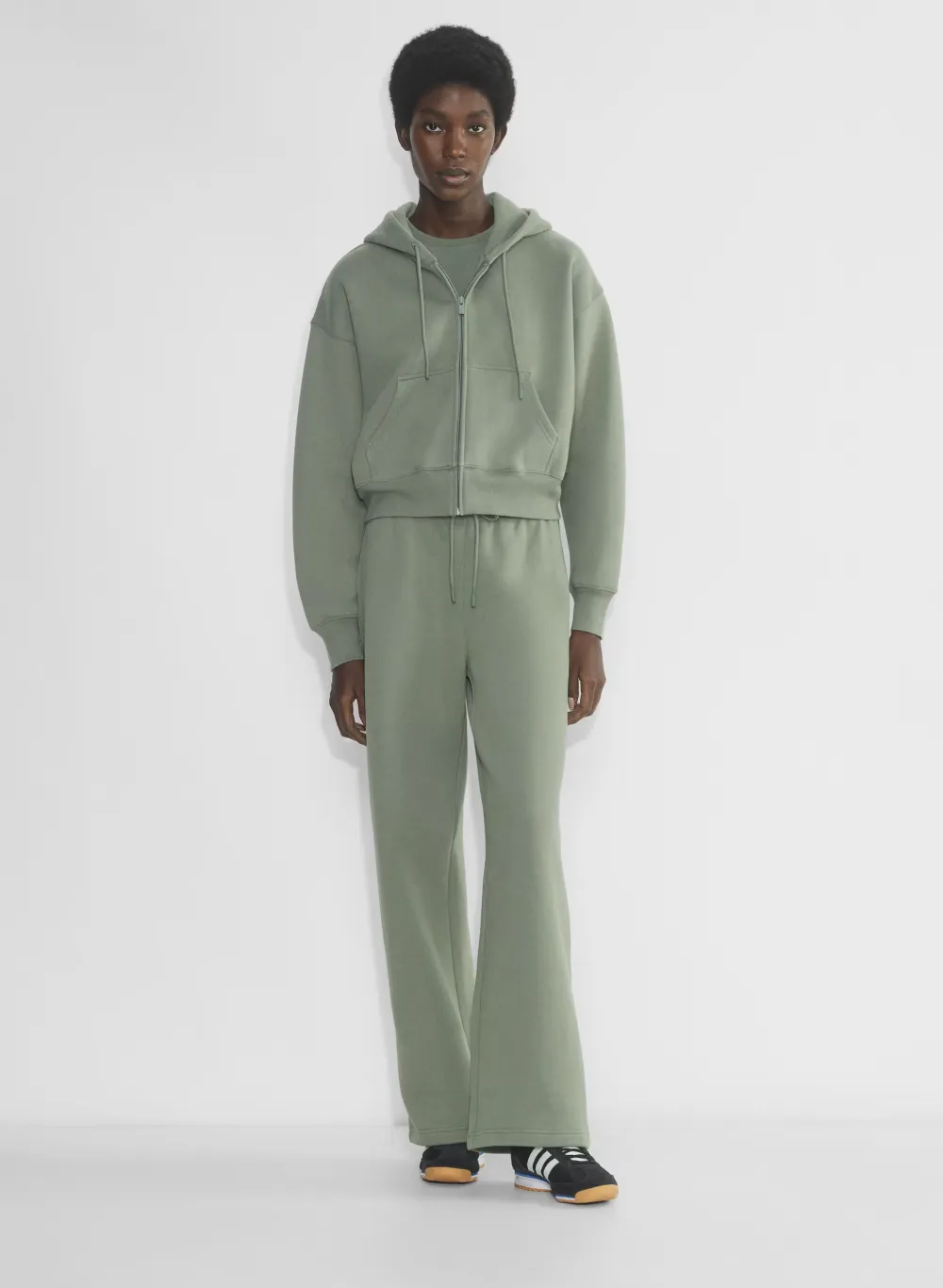 Cozy Fleece Perfect Banded Wide Sweatpant