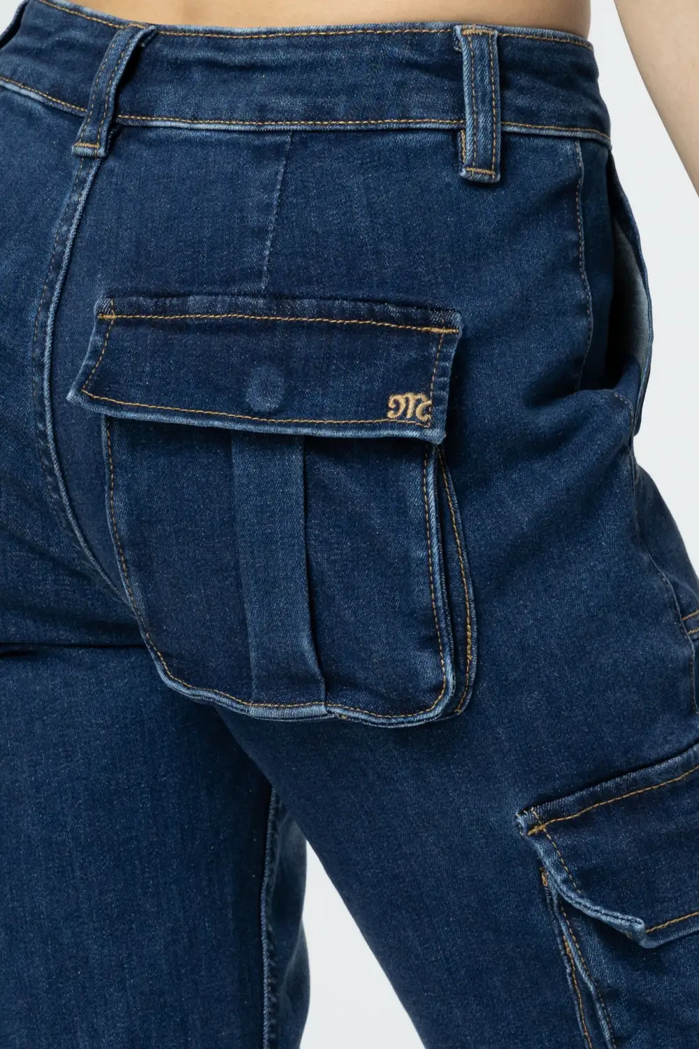 Denim Cargo Jeans