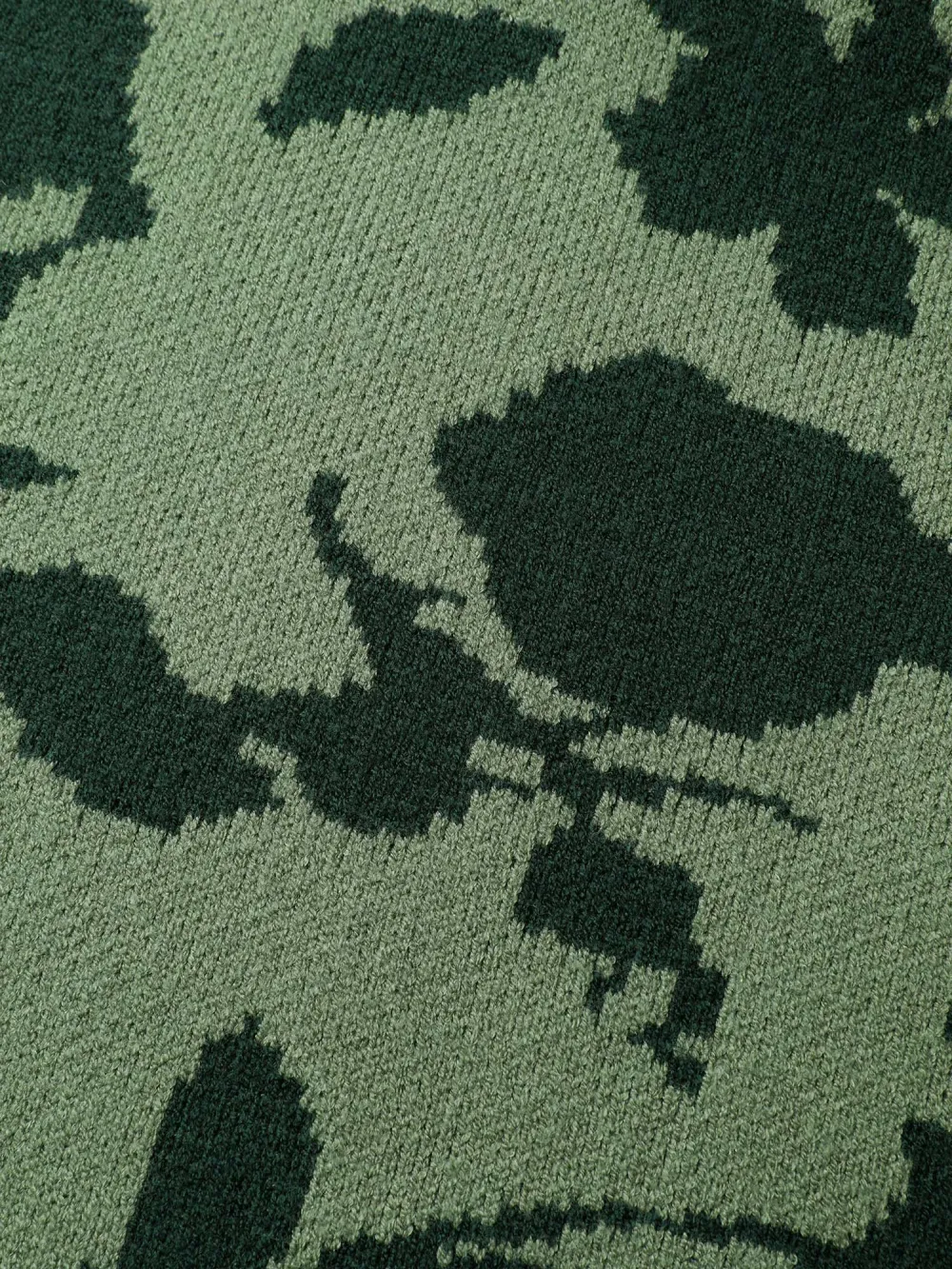 Supersoft Flower Silhouette Jacquard Hooded Pullover