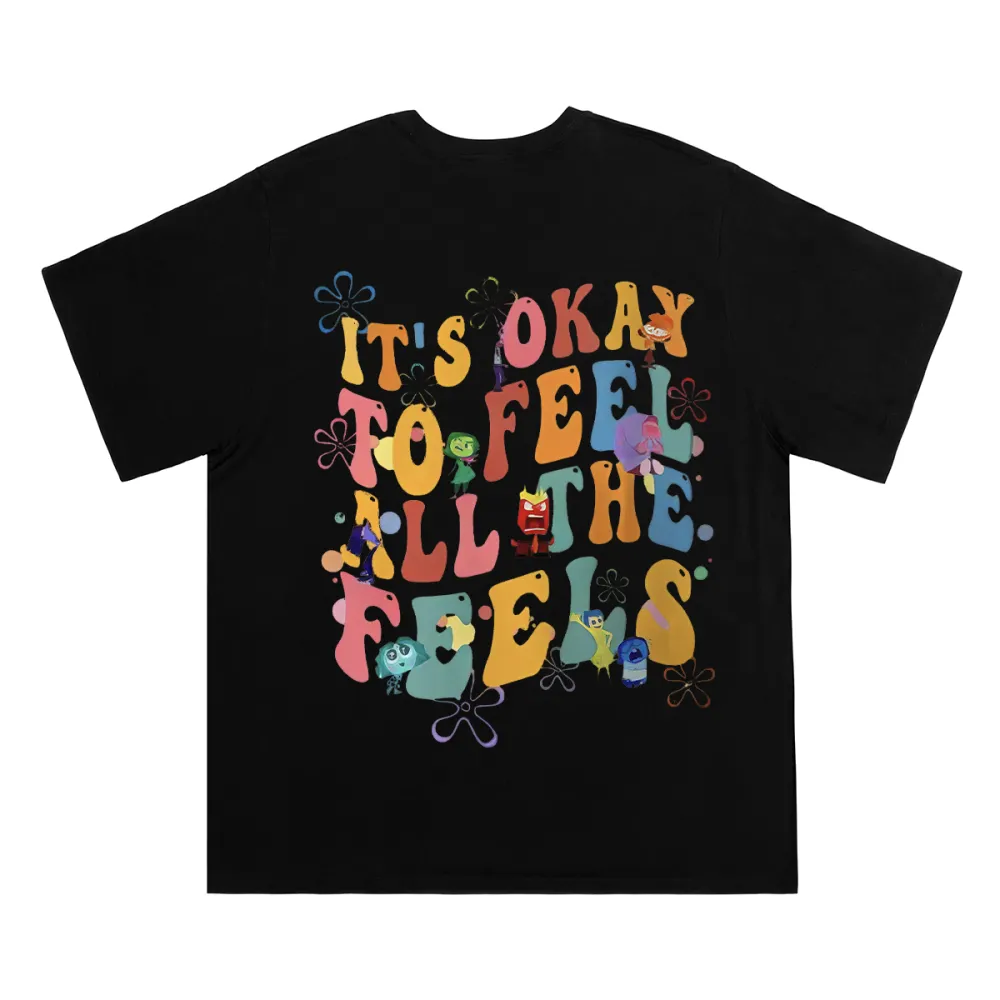 Insidde Ouut lt's Okaay To Feel All The FeelsMental Health T-shirt