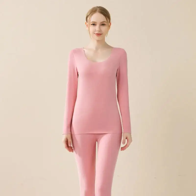 Winter Thermal Underwear Double Layer Warm Lingerie Suit
