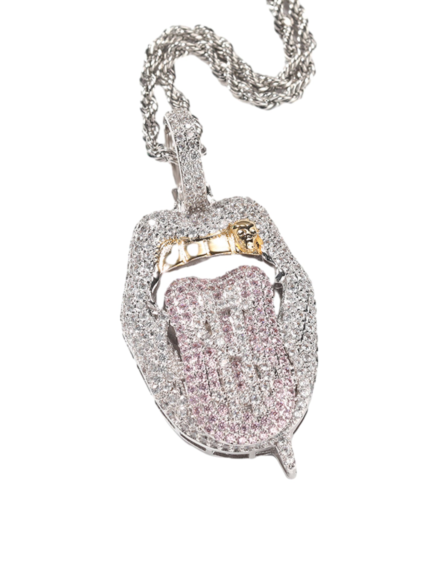 Hip Hop Zirconia Necklace - 2141