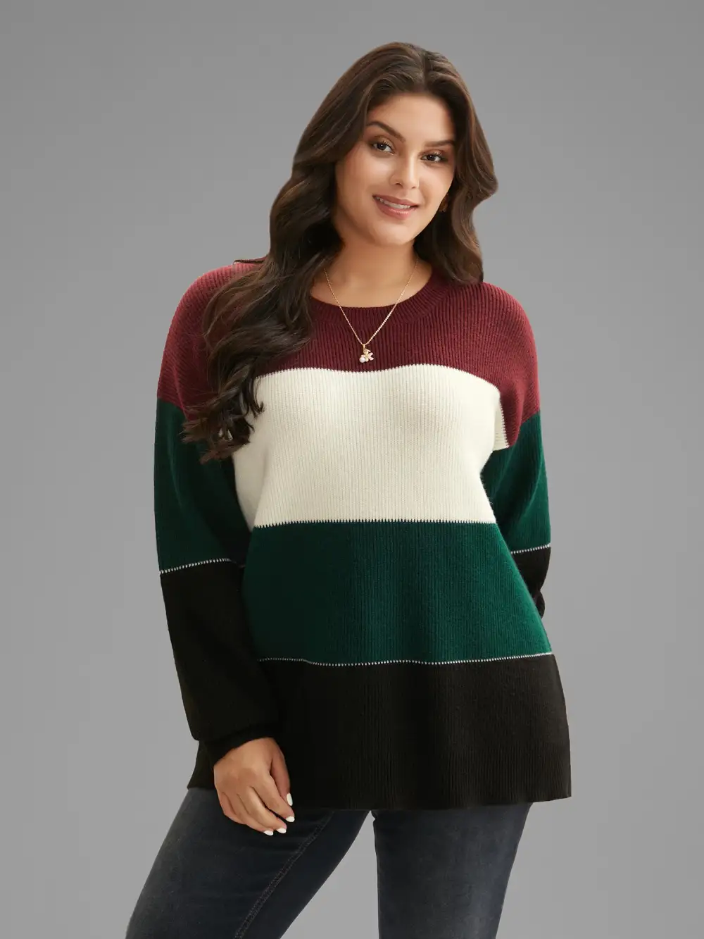 Supersoft Essentials Holiday Color Block Pullover