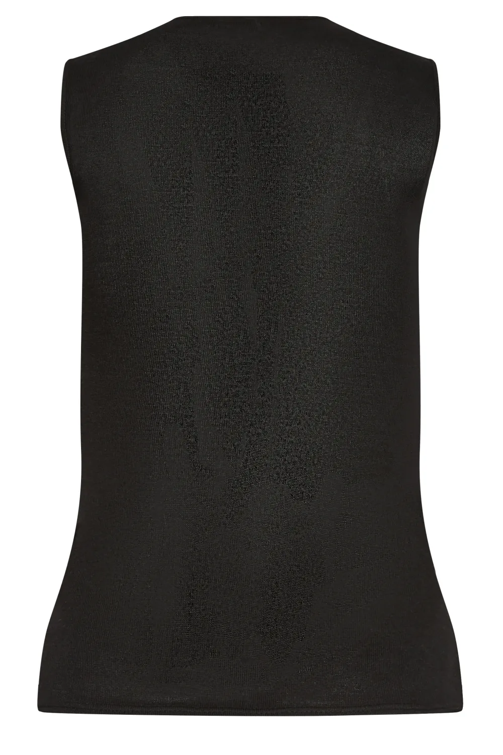 LTS Tall Black Knitted Side Stripe Vest