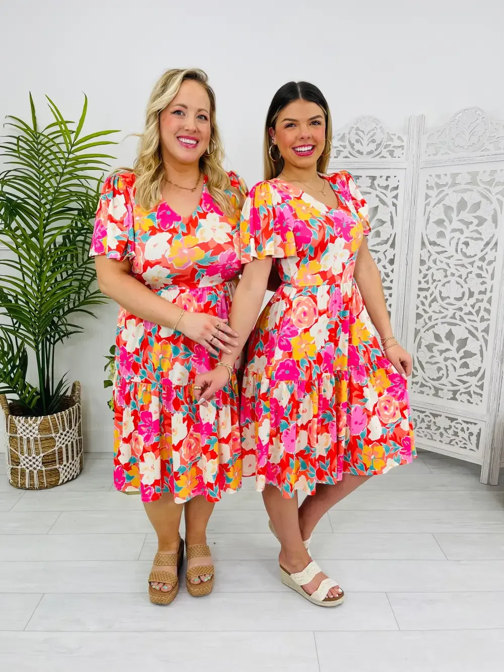 Command The Room Dress In Coral