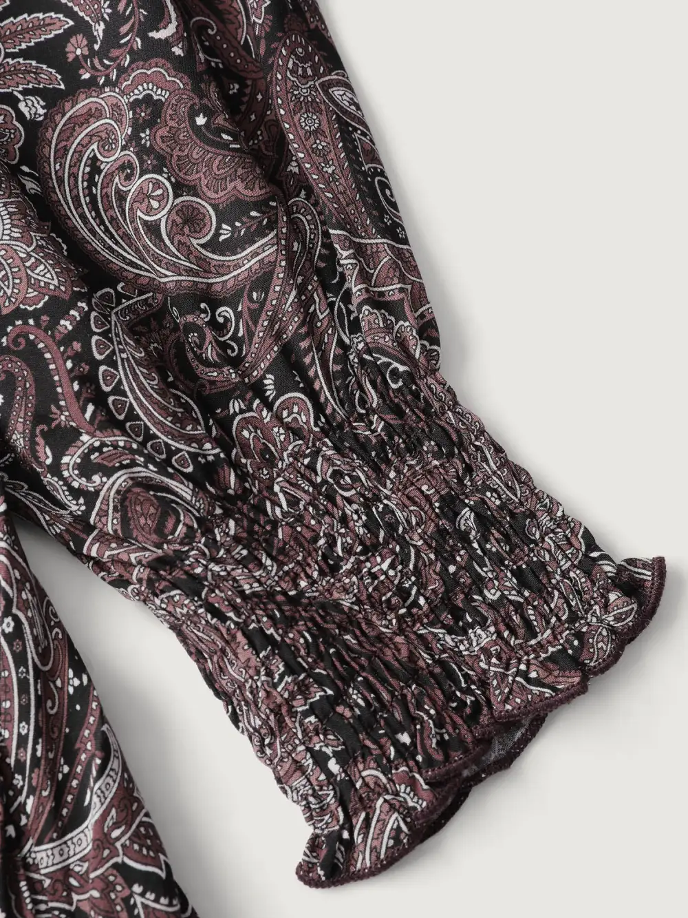 Paisley Print Lace Patchwork Midi Dress